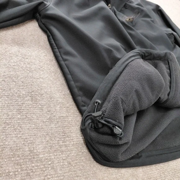 NIKE Jacket Men MEDIUM Black Full Zip Tech Interior Exterior Pocket Fleece Lined - Picture 10 of 16